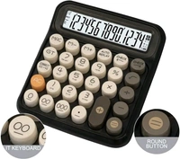 Cute Pastel 12-Digit Desktop Calculator | Big Buttons | Dual Power | Student & Office Friendly