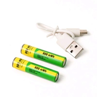 AAA 800 mWh Rechargeable Batteries, Double A High Capacity 1.5V Pre-Charged for Garden Landscaping Solar Lights, String Lights, Remotes, Wireless Mouses, Radio, (Combo Of 2 Batteries With Cable)