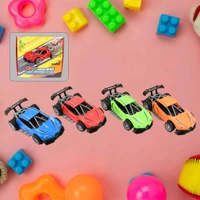 Mini Pull Back Racing Car Widely Used By Kids & Children For Playing Purposes, ABS Plastic Kids Toy Car, No. Of Wheel: 4 (8 Pcs Set / Mix Color)
