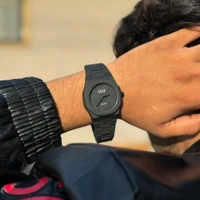 Sabr Minimal Matte Arabic Dial Watch (Black) | Luxury-Inspired Design - SRB1