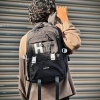 Trendy Dual-Tone HJN Backpack for Boys & Girls | Spacious, Stylish & Durable - SRH1