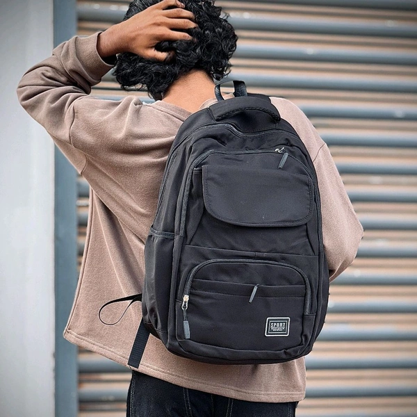 Trendy Dual-Tone HJN Backpack for Boys & Girls | Spacious, Stylish & Durable - SRH2