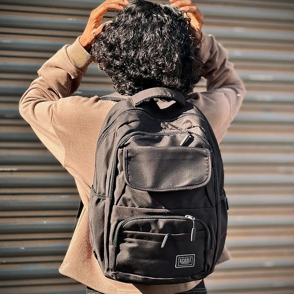 Trendy Dual-Tone HJN Backpack for Boys & Girls | Spacious, Stylish & Durable - SRH2