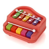  2 in 1 Baby Piano Xylophone Toy for Toddlers, 5 Multicolored Key Keyboard Xylophone Piano, Preschool Educational Musical Learning Instruments Toy for Baby Kids Girls Boys 3+ Years 