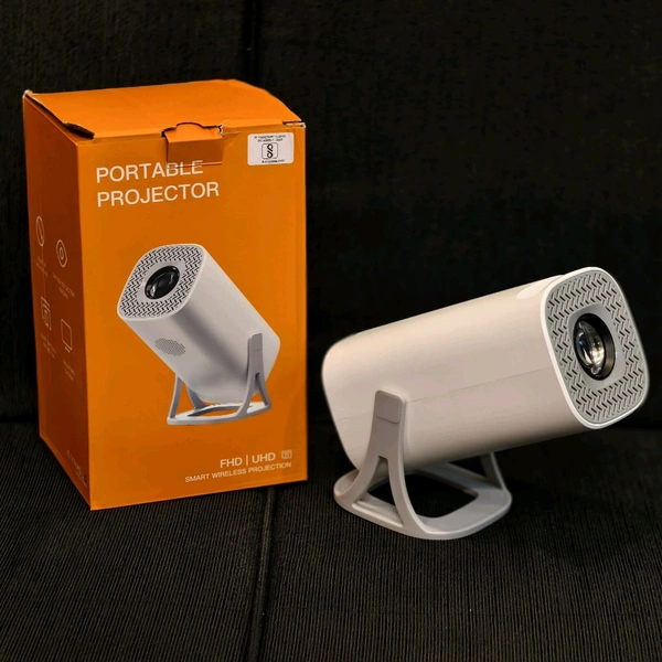 Mini Smart Android Projector With 4K Decoding FHD Display | Built-in OS | Wireless Screen Mirroring | Ultra Portable Design - Prepaid orders only accepted!