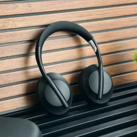 Wireless ANC Headphones, Foldable Design, Heavy Bass Sound, Noise Cancelling Bluetooth Headset with Mic, Comfortable Over-Ear Fit for Music, Gaming & Travel - Black