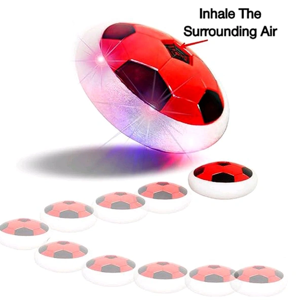 Hover Soccer Ball Toy with Foam Bumper – Indoor Air Power Football for Kids, with LED Light & Smooth Gliding