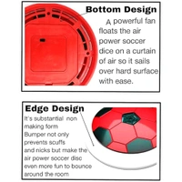 Hover Soccer Ball Toy with Foam Bumper – Indoor Air Power Football for Kids, with LED Light & Smooth Gliding