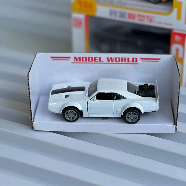 Premium Diecast Alloy Toy Car – Metal Body, Openable Doors, Premium Model for Kids & Collectors - White