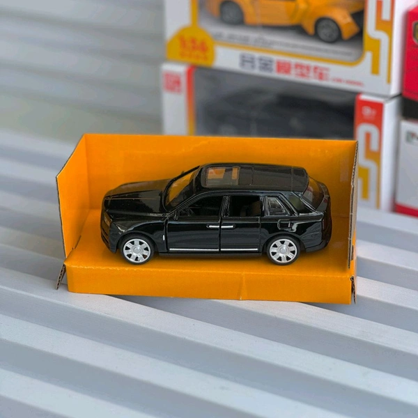 Premium Diecast Alloy Toy Car – Metal Body, Openable Doors, Premium Model for Kids & Collectors - Black