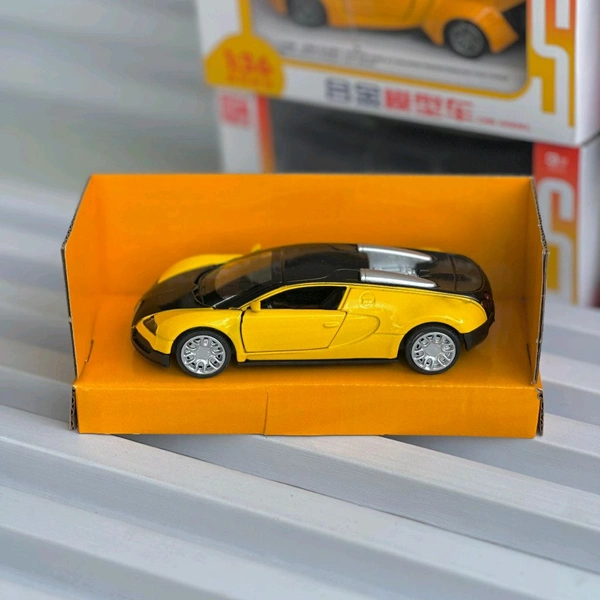 Premium Diecast Alloy Toy Car – Metal Body, Openable Doors, Premium Model for Kids & Collectors - Yellow