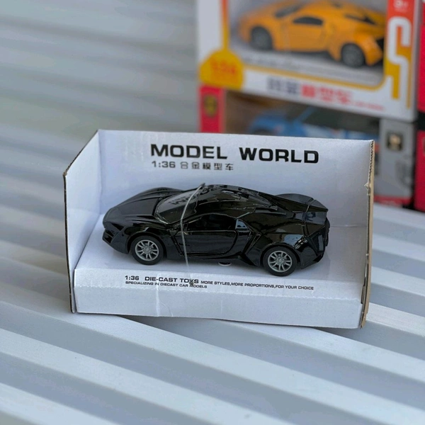 Premium Diecast Alloy Toy Car – Metal Body, Openable Doors, Premium Model for Kids & Collectors - Black