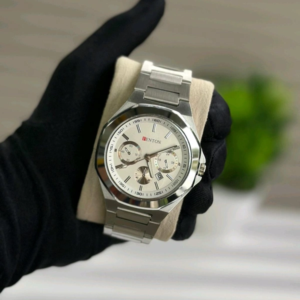 Fenton Budget Analog Quartz Watch – Premium Style at a Budget Pric - White