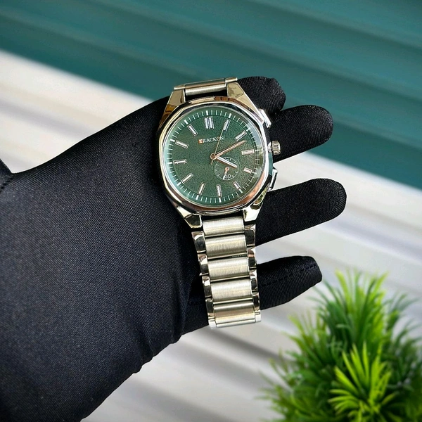 Trackon Budget Analog Quartz Watch – Premium Style at a Budget Price - Green