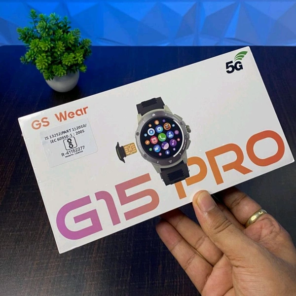 G15 Pro 5G Android Smartwatch – Round Dial | 32GB ROM + 2GB RAM | AMOLED Display | First in India - Prepaid Orders Only Accepted