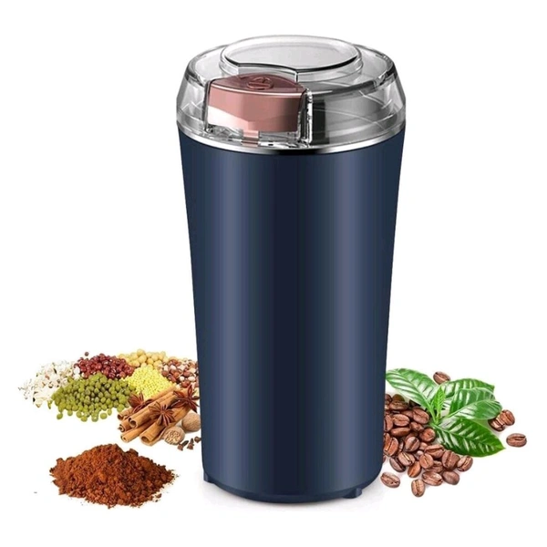 Stainless Steel Coffee Grinder Machine powerful Mini Grinder, Electric Coffee Bean Grinder Machine Portable Grinder for Home and Office for Espresso, Drip Coffee, and French Press - Durable, Quiet, and Portable for Home or Travel 300w