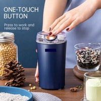 Stainless Steel Coffee Grinder Machine powerful Mini Grinder, Electric Coffee Bean Grinder Machine Portable Grinder for Home and Office for Espresso, Drip Coffee, and French Press - Durable, Quiet, and Portable for Home or Travel 300w