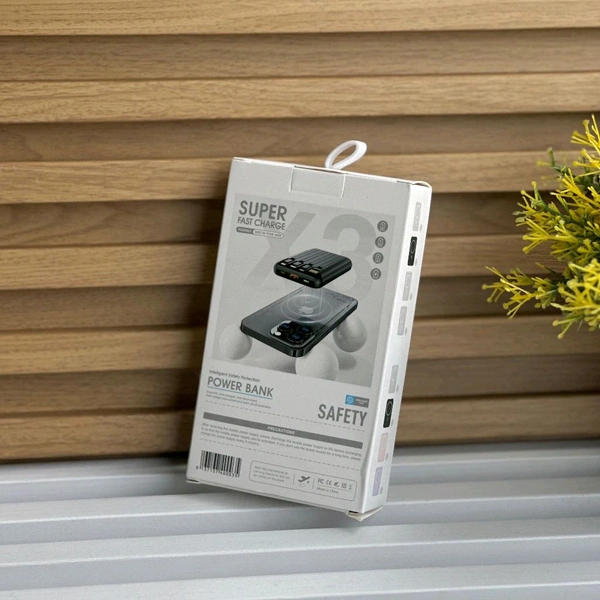 Super Fast Wireless Power Bank | 4 In-Built Cables + Magsafe Ring | 10000mAh Slim & Portable Design