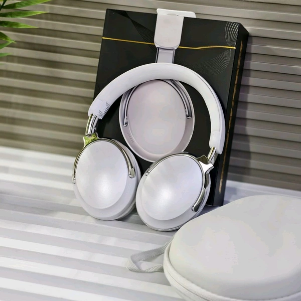 New Wireless Headphones – BT Earphone, Over Ear Headphones With Built-in Mic - Upto 8 Hours Playtime, Heavy Sound And Bass Quality, Perfect For Everyday Use - White