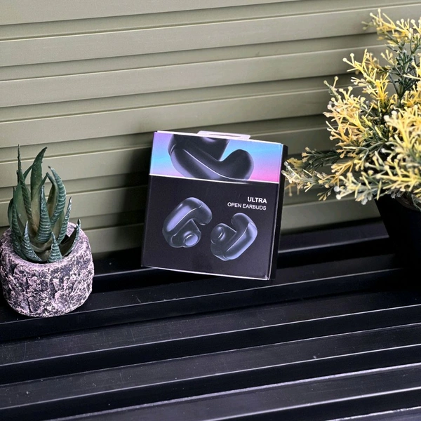 New Ultra Open Earbuds Wireless Earbuds – Quality Ceramic Finish, Lossless Connectivity & Long Battery Life 
 - Black