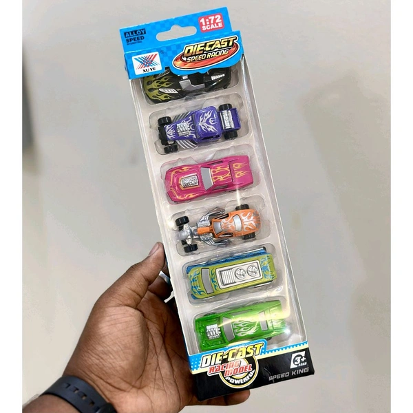 6pcs Alloy Diecast Speed Racing Car Set – Mini Metal Cars for Kids