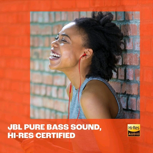 (Original) JBL Tune 310 Wired in-Ear Type C Headphones, Hi-Res Audio with Digital-to-Analog Converter, 3-Button EQ Preset Remote with Microphone, Tangle-Free Flat Cable, Compatible with USB-C Devices (Blue) - White