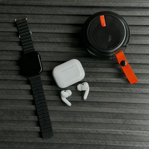 3 in 1 Special Combo Deal – Mini Wireless Speaker + ZT-002 Series 10 Smartwatch + TWS Earbuds