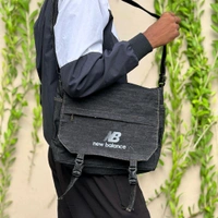 Casual Denim Crossbody Sling Bag for Men – Stylish Shoulder Messenger with Buckle & Zip – Lightweight Daily Travel Bag - SRB1