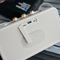 New Stockwell 3 Wireless Bluetooth Speaker | Dolby Sound | USB Playback | Carbon Texture Body | Type-C Charging | Portable Handle | Long Battery Backup - White