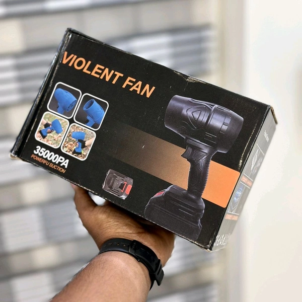Violent Fan 48V Cordless Air Blower – 35000PA Powerful Suction – Single Battery Model