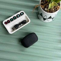 TWS True Wireless Stereo Earbuds with Charging Case – Bluetooth Earphones for iOS & Android | Touch Control | 8-Hour Playtime | 500mAh Battery - 1 Month Cybzone Warranty