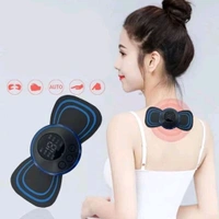 Portable USB Neck Massager Electric Neck Massager Automatic Massage Enhancer Mini Cervical Massager EMS Lymphatic Drainage Massage with Cable (Vibrator) - Pack Of 1
