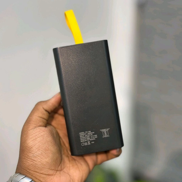 TROOPS 20000mAh Smart Charge Transparent Power Bank | 15W Fast Charging | Dual USB Output + Type-C Input | LED Battery Display | 6-Month Brand Warranty