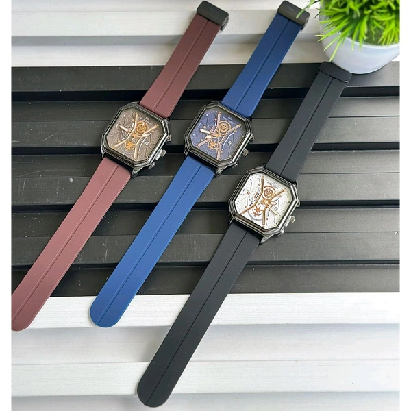 Polishi Budget Analog Quartz Watch – Premium Style at a Budget Price - Brown