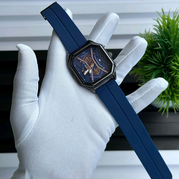Polishi Budget Analog Quartz Watch – Premium Style at a Budget Price - Blue