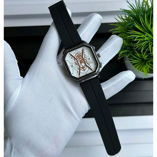 Polishi Budget Analog Quartz Watch – Premium Style at a Budget Price - Black