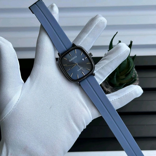 Most Demanded Gasiq Quartz Movement Watch With High Quality Strap Best finishing Body & Case - SRB4