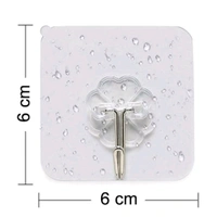 100PC Multipurpose Strong Small Stainless Steel Adhesive Wall Hooks, Self Adhesive Heavy Duty Waterproof Transparent Sticky Plastic & Stainless Steel Wall Hooks