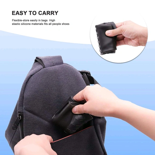 Non-Slip Silicone Rain Reusable Anti skid Waterproof Fordable Boot Shoe Cover