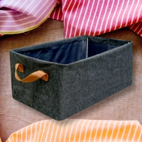 Foldable Storage Box Handles, Cotton And Linen Storage Bins And Baskets Organizer For Nursery, Closet, Bedroom, Home