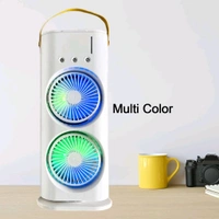 Double Ended Spray Fan, Three-Hole Spray Charging Fan, High-Wind Cooling Electric Fan Desktop Double-Head Powerful Air Cooler 3 Wind Speeds for Indoor Outdoor Office Bedroom (1 Pc / With Remote)