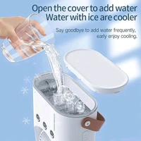 Double Ended Spray Fan, Three-Hole Spray Charging Fan, High-Wind Cooling Electric Fan Desktop Double-Head Powerful Air Cooler 3 Wind Speeds for Indoor Outdoor Office Bedroom (1 Pc / With Remote)