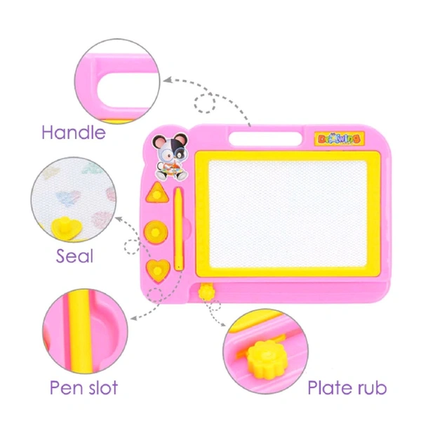 Children Magnetic Drawing Board Magic Slate Pen Doodle Pad Erasable Drawing, Magnetic Painting Sketch Pad for easy reading writing learning