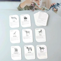 Kidkraft 32-Piece Animal Flash Cards Set for Toddlers and Kids – Early Learning Educational Flashcards with Realistic Animal Images for Pre-School, Home, and Classroom Use
