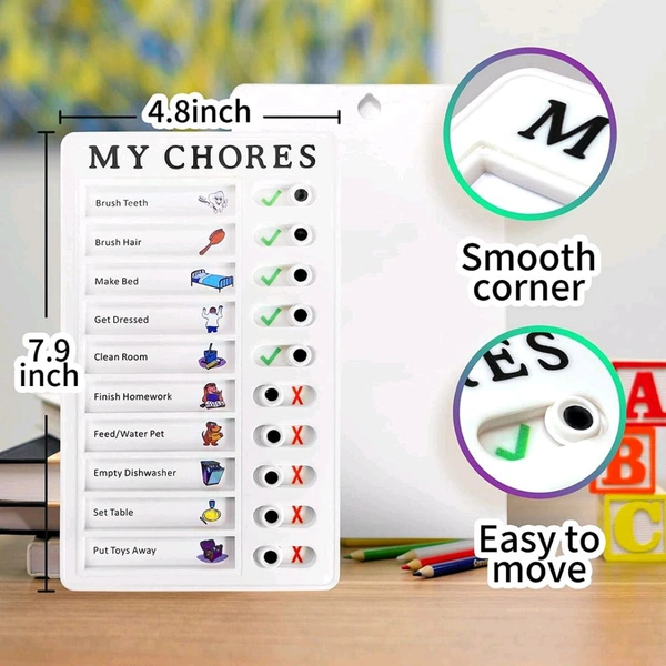 Portable My Chores Home Note Board Management Planning Memo Boards Reminding Time