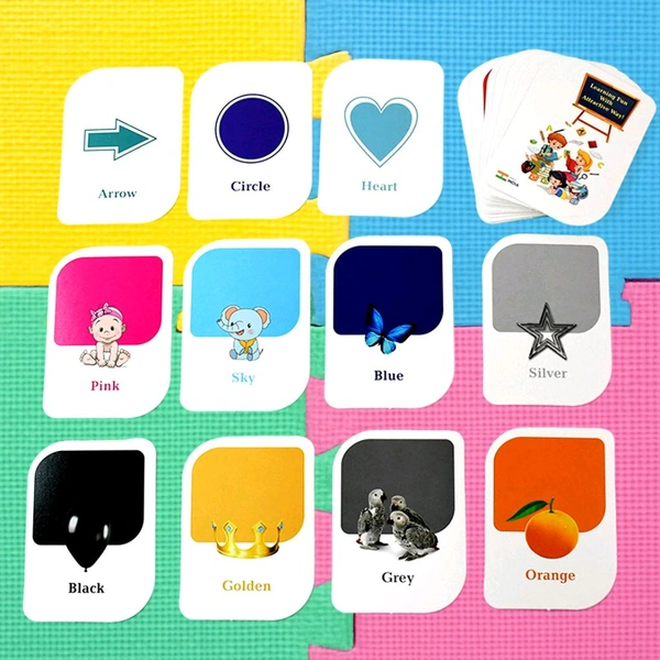 Kidkraft Early Learner 32-Piece Color & Shape Flashcard Set – Educational Visual Learning Cards for Preschoolers, Toddlers & Kindergarten