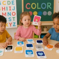 Kidkraft Early Learner 32-Piece Color & Shape Flashcard Set – Educational Visual Learning Cards for Preschoolers, Toddlers & Kindergarten