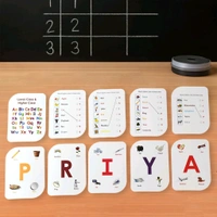 Kidkraft Early Learner 32-Piece Alphabet Flash Cards Set for Kids – A to Z Learning Cards with Bold Letters and Object Images for Preschool, Kindergarten & Home Schooling