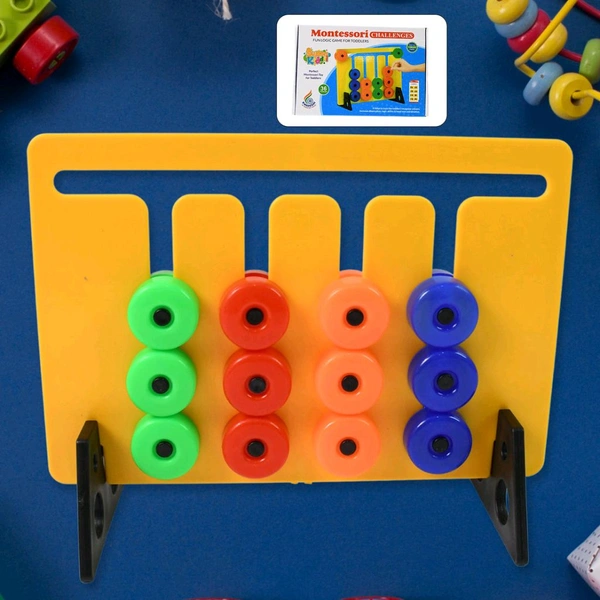 Montessori Slide Puzzles Toys for Kids 4 5 6 Years Boys Girls, Learning Colour and Pattern Matching Montessori Slide Puzzle Game for Kids