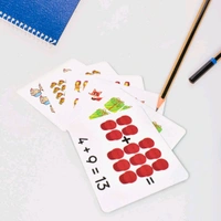 Wooden Math Time for Kids - Educational Math Card Game 